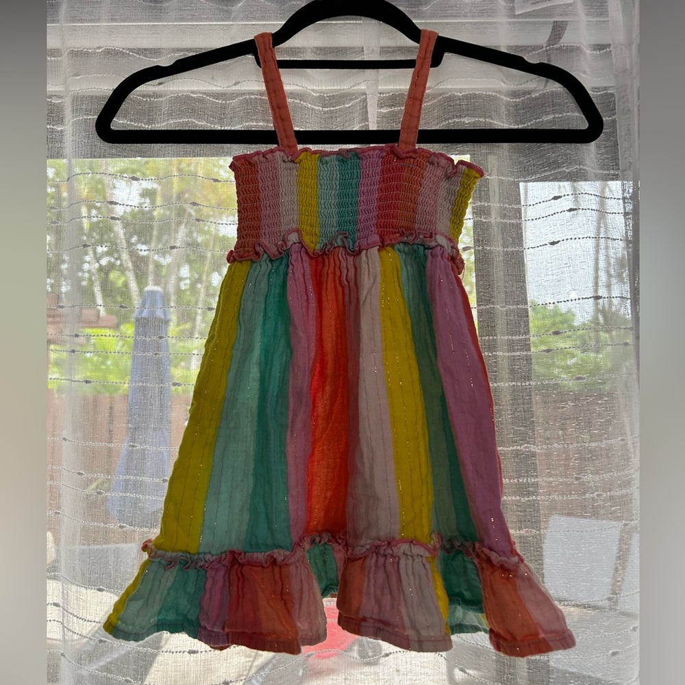 Peek Colorful Ruffled Toddler Dress
